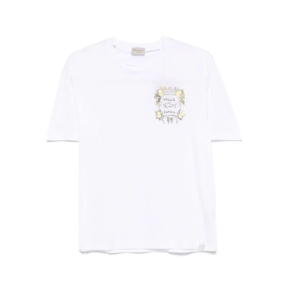 Paul & Shark Men Capri Embroidery X-Soft Jersey T-Shirt